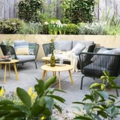 Intratuin Bijzettafel Latte Geel D 70 H 40 Cm -Madison Sales Store 2011999620863 3