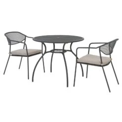 Intratuin Eettafel Arie Antraciet 90 X 90 X 73,5 Cm -Madison Sales Store 2011999621075 3