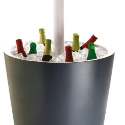 Keter CoolBar Bijzettafel Antraciet D 50 H 87 Cm