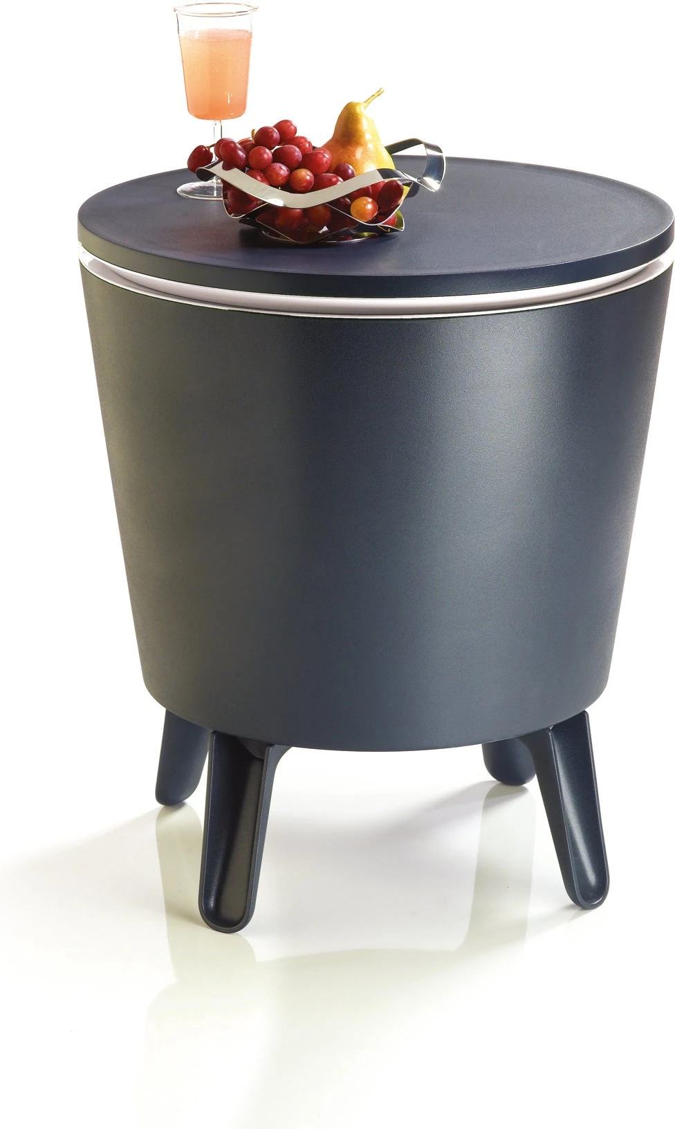 Keter CoolBar Bijzettafel Antraciet D 50 H 87 Cm 4 Keter CoolBar Bijzettafel Antraciet D 50 H 87 Cm - Afbeelding 2