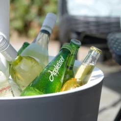 Keter CoolBar Bijzettafel Antraciet D 50 H 87 Cm 12 Keter CoolBar Bijzettafel Antraciet D 50 H 87 Cm -Madison Sales Store 7290103655358 5