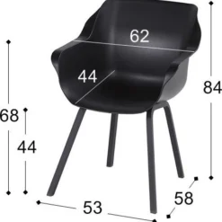 Hartman Kuipstoel Sophie Element Zwart 17 Hartman Kuipstoel Sophie Element Zwart -Madison Sales Store 8711268509120 6