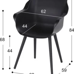 Hartman Kuipstoel Sophie Studio Zwart -Madison Sales Store 8711268509434 7