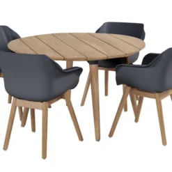 Hartman Kuipstoel Sophie Studio Grijs / Teak -Madison Sales Store 8711268509656 8