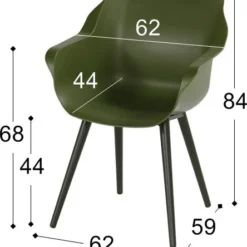 Hartman Kuipstoel Sophie Studio Groen / Zwart 9 Hartman Kuipstoel Sophie Studio Groen / Zwart -Madison Sales Store 8711268544503 4