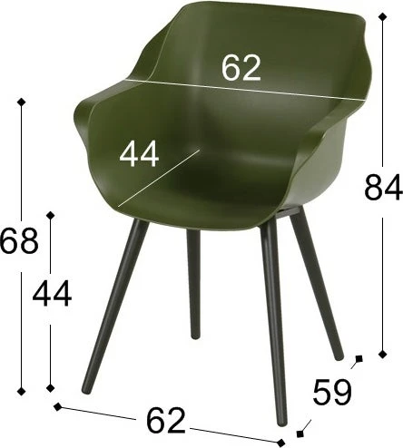 Hartman Kuipstoel Sophie Studio Groen / Zwart 6 Hartman Kuipstoel Sophie Studio Groen / Zwart - Afbeelding 4