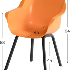 Hartman Kuipstoel Sophie Element Oranje / Zwart 11 Hartman Kuipstoel Sophie Element Oranje / Zwart -Madison Sales Store 8711268614831 2 1