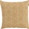 Hartman sierkussen Fleur geel 50 x 50 x 16 cm -Madison Sales Store 8711268686746 0