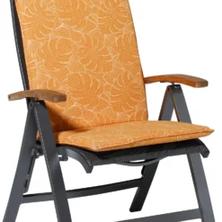 Madison Tuinstoel Kussen Palm Geel 120 X 50 X 7 Cm -Madison Sales Store 8713229286040 2