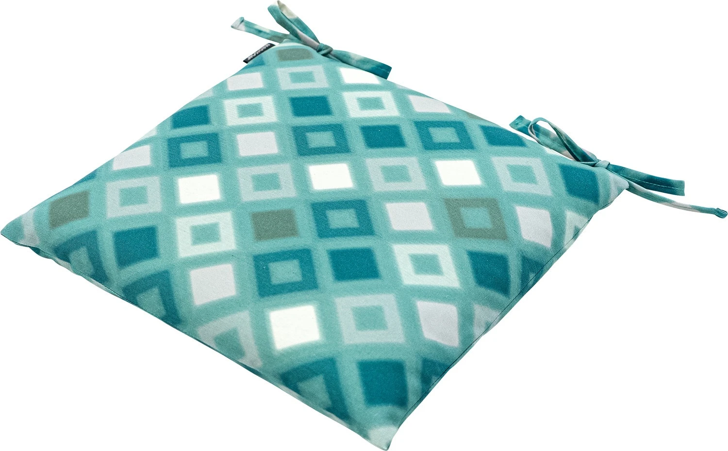 Madison zitkussen Grids Turquoise 46 x 46 cm 4 Madison zitkussen Grids Turquoise 46 x 46 cm - Afbeelding 2
