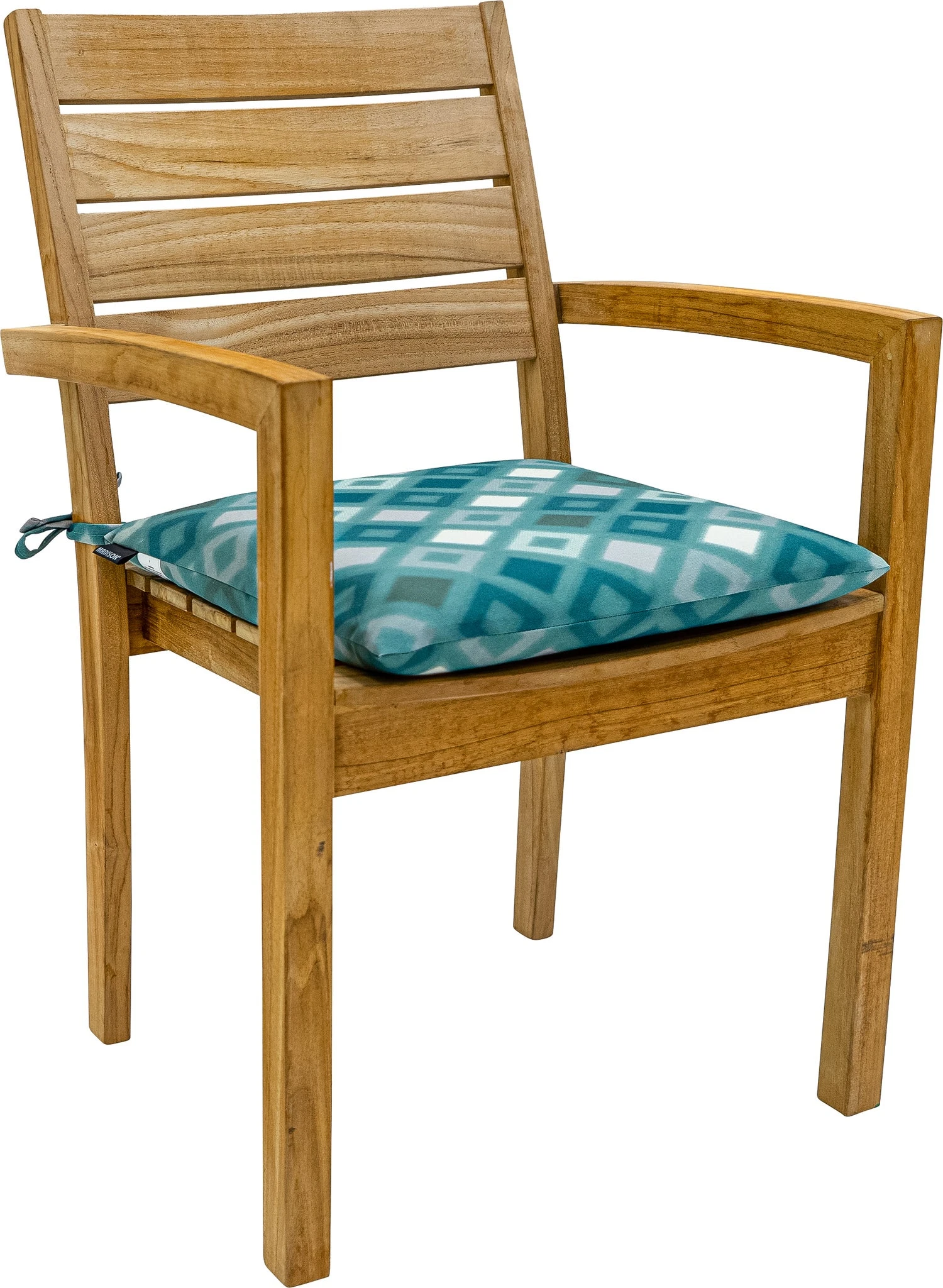 Madison zitkussen Grids Turquoise 46 x 46 cm 5 Madison zitkussen Grids Turquoise 46 x 46 cm - Afbeelding 3