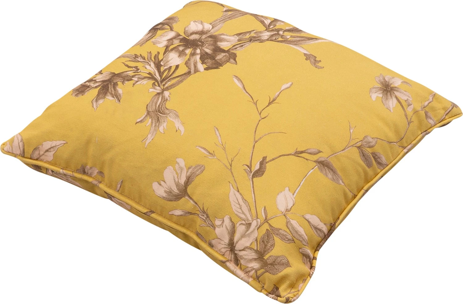 Madison sierkussen Rosa geel 50 x 50 x 12 cm 4 Madison sierkussen Rosa geel 50 x 50 x 12 cm - Afbeelding 2