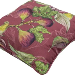 Madison sierkussen Jasmijn Bordeaux 50 x 50 cm -Madison Sales Store 8713229372408 2