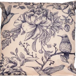 Sierkussen Crème / Blauw 60 X 12 X 60 Cm