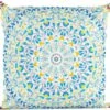 Sierkussen Mandala Blauw / Geel / Groen 45 X 45 Cm -Madison Sales Store 8713619422850 0