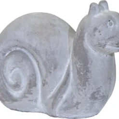 Tuinbeeld Deko Slak Grijs 17 X 8 X 14 Cm