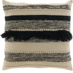 Unique Living Sierkussen Brent Zwart 45 X 45 X 10 Cm