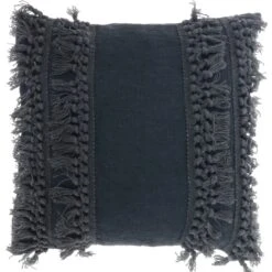 Unique Living Sierkussen Saba Antraciet 45 X 45 X 10 Cm