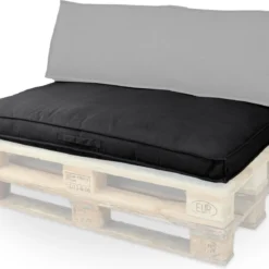 Unique Living Palletkussen Luana Zwart 120 X 80 X 8 Cm