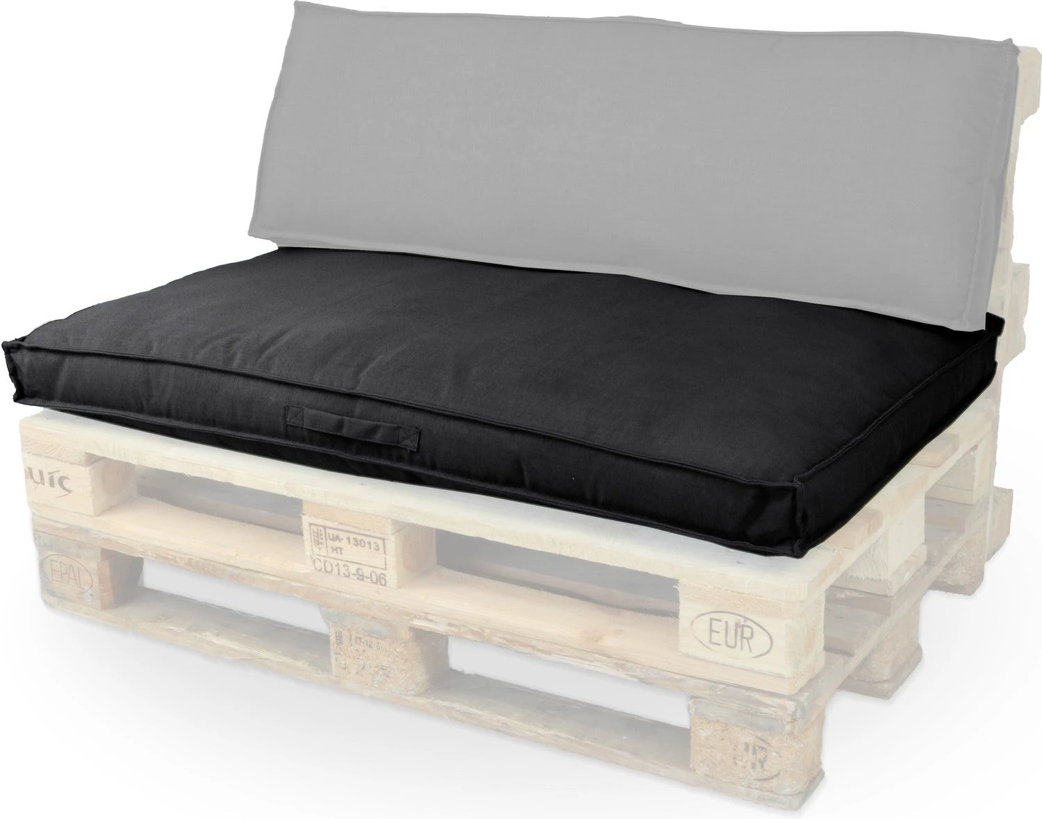 Unique Living Palletkussen Luana Zwart 120 X 80 X 8 Cm 3 Unique Living Palletkussen Luana Zwart 120 X 80 X 8 Cm