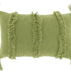 Unique Living sierkussen palma groen 30 x 50 x 7 cm