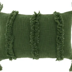 Unique Living sierkussen palma donkergroen 30 x 50 x 7 cm