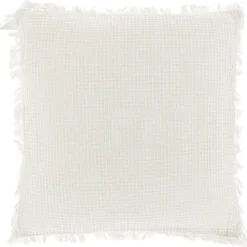 Unique Living sierkussen canar wit 45 x 45 x 7 cm