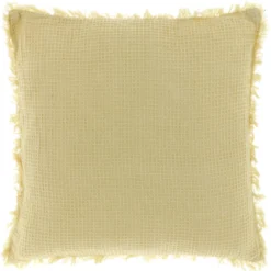Unique Living sierkussen Canar geel 45 x 45 x 7 cm