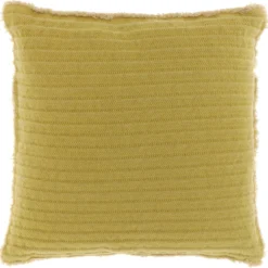 Unique Living sierkussen adam geel 45 x 45 x 7 cm