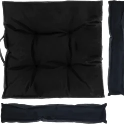 Unique Living zitkussen unique Outdoor zwart 43 x 43 x 7 cm