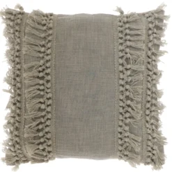 Unique Living sierkussen Saba grijs 45 x 45 x 7 cm