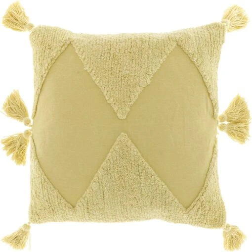 Unique Living sierkussen jef geel 45 x 45 x 7 cm