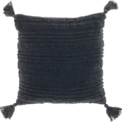 Unique Living sierkussen fonne zwart 45 x 45 x 7 cm