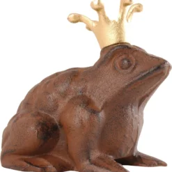 Esschert Design Tuinbeeld Kikkerkoning Bruin 13,5 X 11,9 X 12,9 Cm