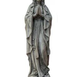 Tuinbeeld Maria Grijs 14 X 14 X 49 Cm
