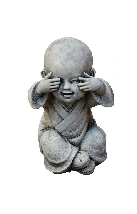 Tuinbeeld Monnik Grijs 9 X 9 X 16 Cm 3 Tuinbeeld Monnik Grijs 9 X 9 X 16 Cm