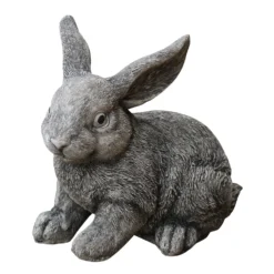 Tuinbeeld Konijn Grijs 19 X 14 X 18 Cm