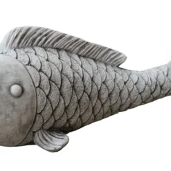 Tuinbeeld Vis Grijs 54 X 22 X 22 Cm