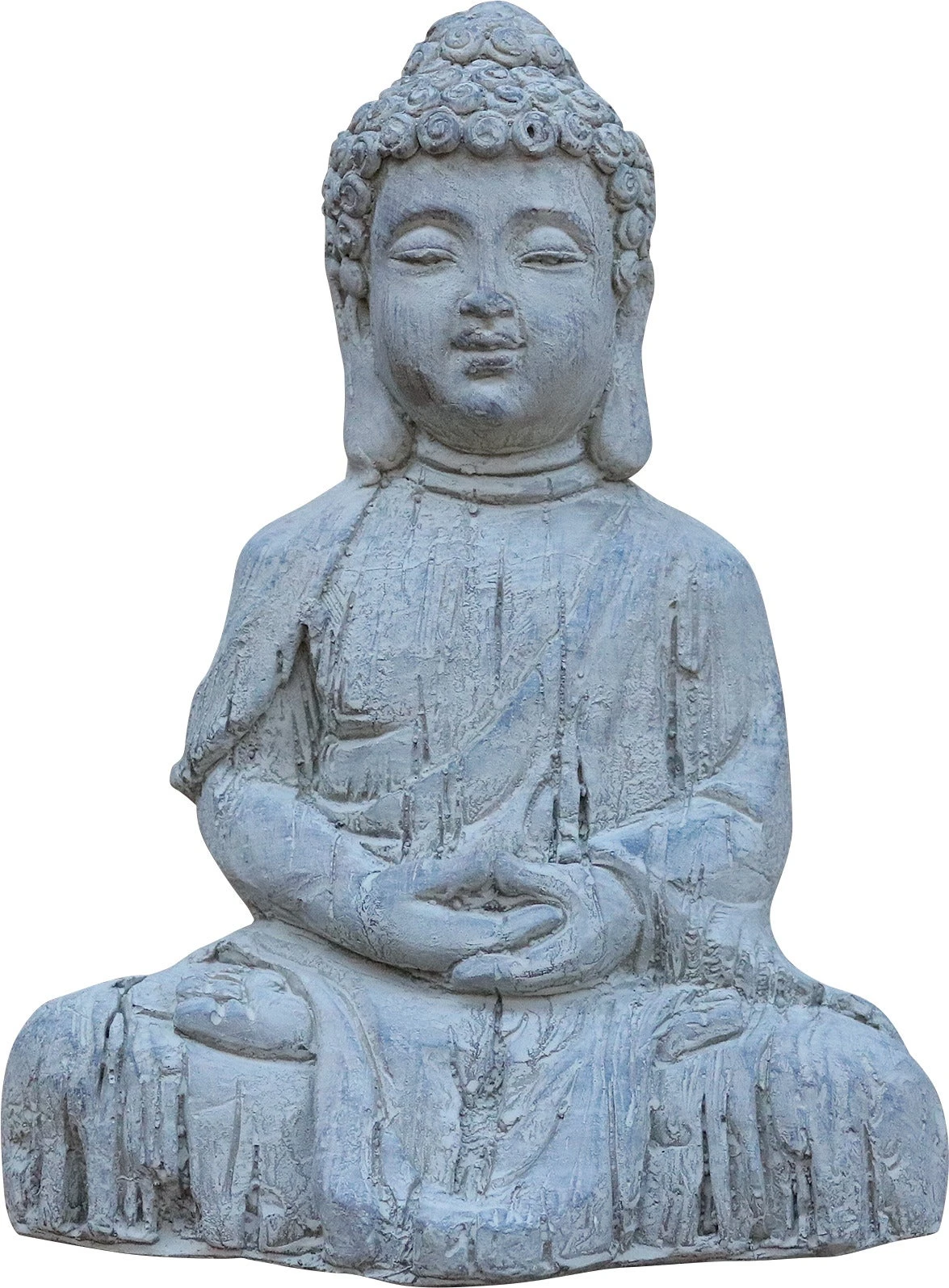 Tuinbeeld Boeddha Met Muts Grijs 25 X 17 X 34 Cm 3 Tuinbeeld Boeddha Met Muts Grijs 25 X 17 X 34 Cm