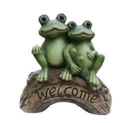 Tuinbeeld Kikker Groen 15 X 35 X 35 Cm