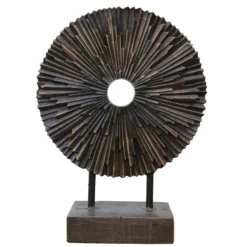 Tuinbeeld Decoratie Op Voet Brons 28 X 14 X 39 Cm