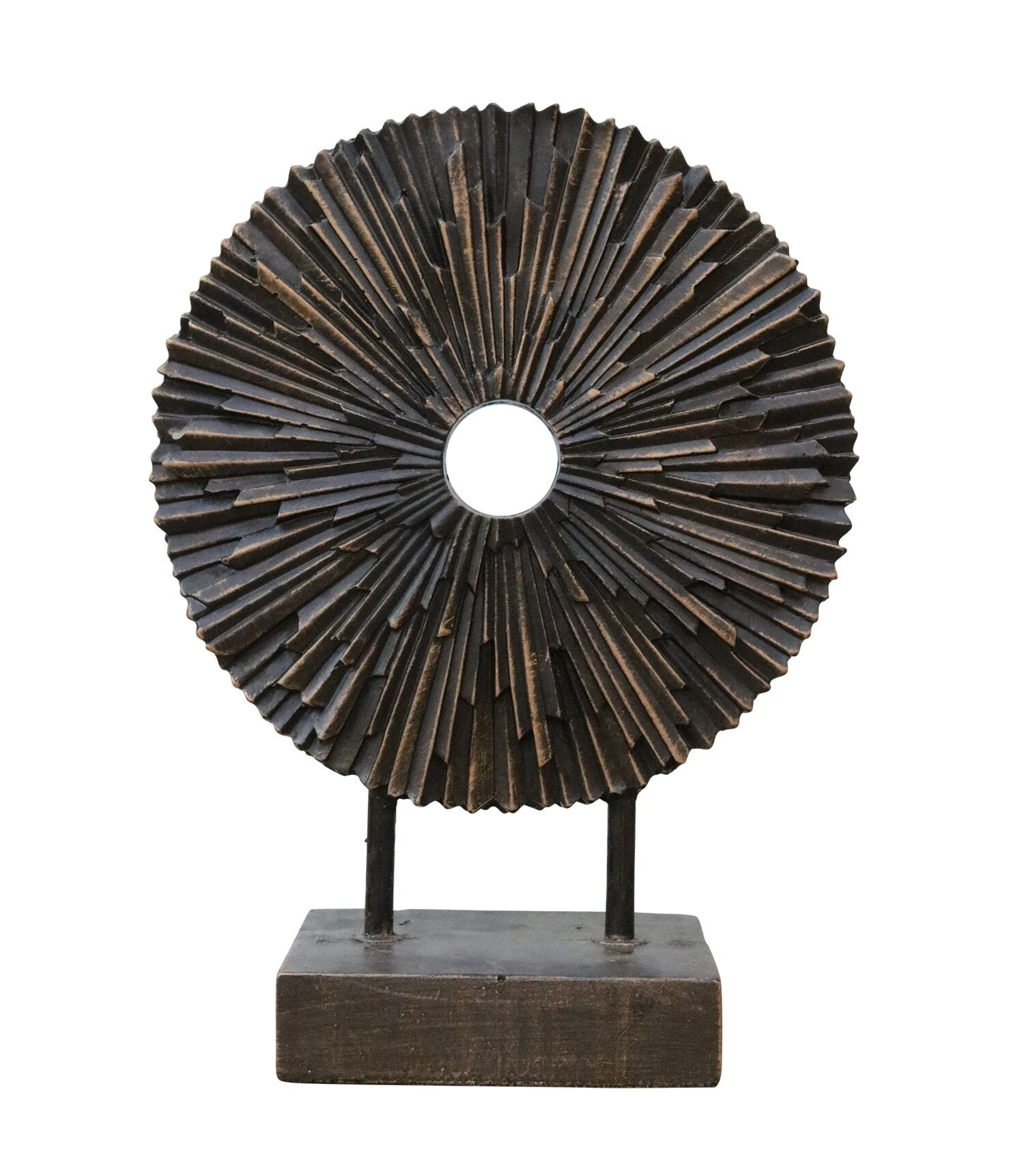 Tuinbeeld Decoratie Op Voet Brons 28 X 14 X 39 Cm 3 Tuinbeeld Decoratie Op Voet Brons 28 X 14 X 39 Cm