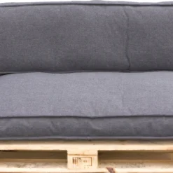 In The Mood palletkussen Mick grijs 120 x 80 x 12 cm