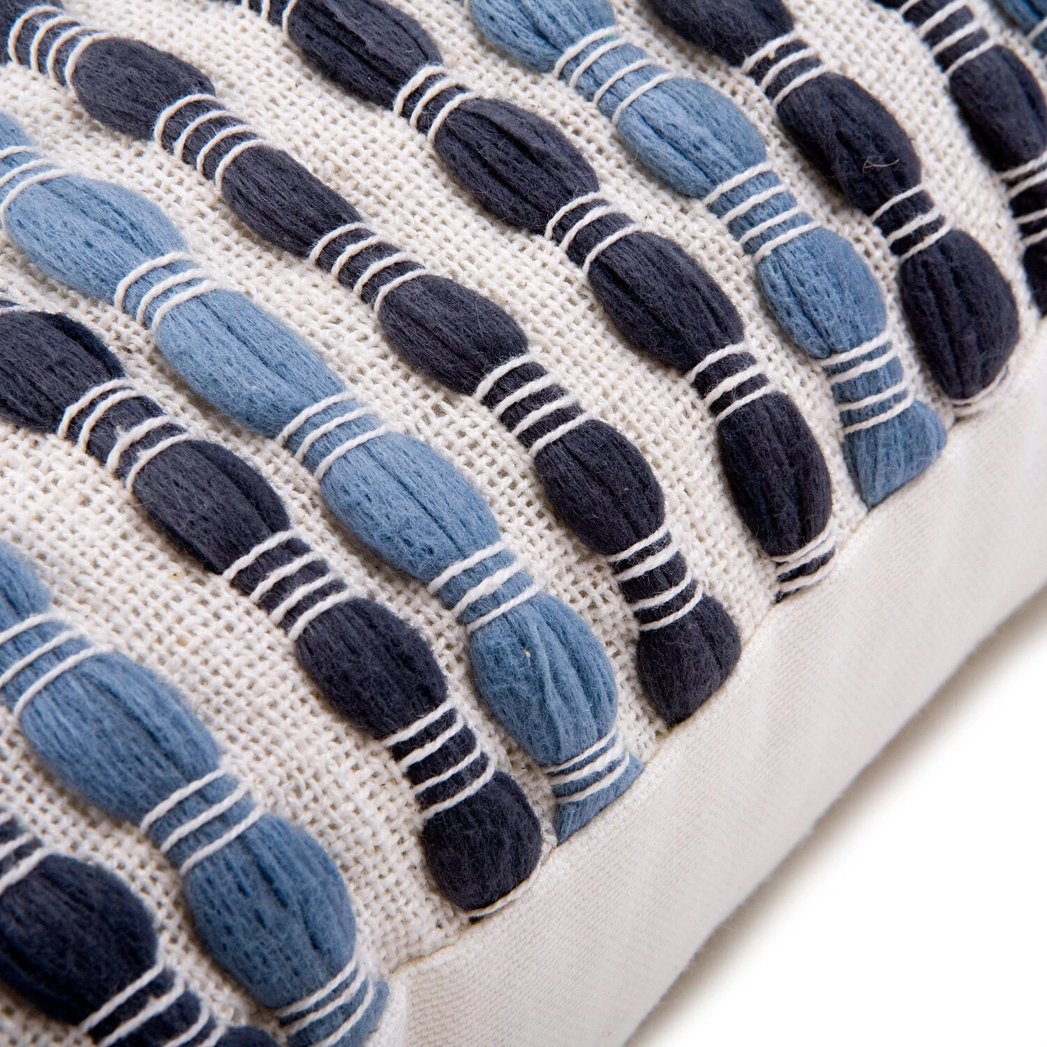 In The Mood Collection Sierkussen Bari Blauw 45 X 45 X 12 Cm 5 In The Mood Collection Sierkussen Bari Blauw 45 X 45 X 12 Cm - Afbeelding 3