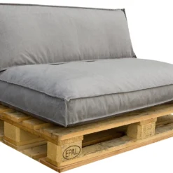 In The Mood palletkussen Royal grijs 120 x 80 x 12 cm