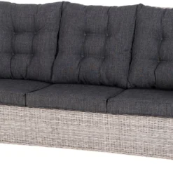 Intratuin Verstelbare 3-zits Loungebank Sanur Wicker Bruin