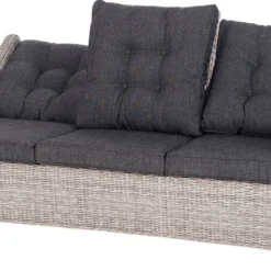 Intratuin Verstelbare 3-zits Loungebank Sanur Wicker Bruin -Madison Sales Store 8717263343554 3