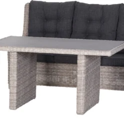 Intratuin Verstelbare 3-zits Loungebank Sanur Wicker Bruin -Madison Sales Store 8717263343554 5