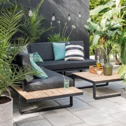 Intratuin 4-zits Loungeset Orfeo Aluminium -Madison Sales Store 8717263343769 4