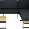 Intratuin 4-zits Loungeset Orfeo Aluminium -Madison Sales Store 8717263343769 zwart1 1
